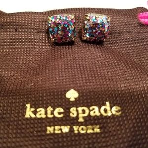 Kate Spade Multi Glitter Stud earrings